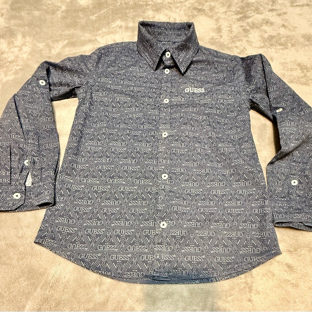 Guess Navy Paisley Shirt